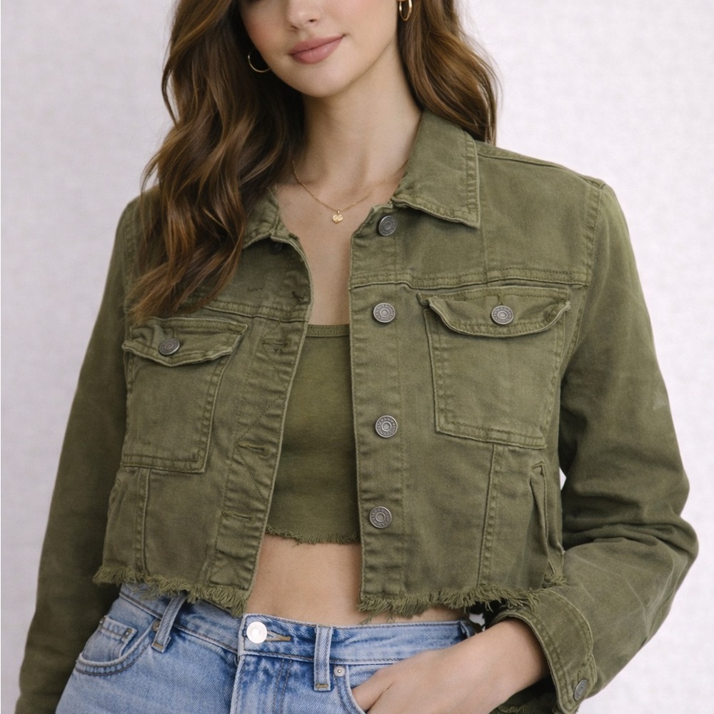 306. Hidden Women's Utility Jacket in Olive